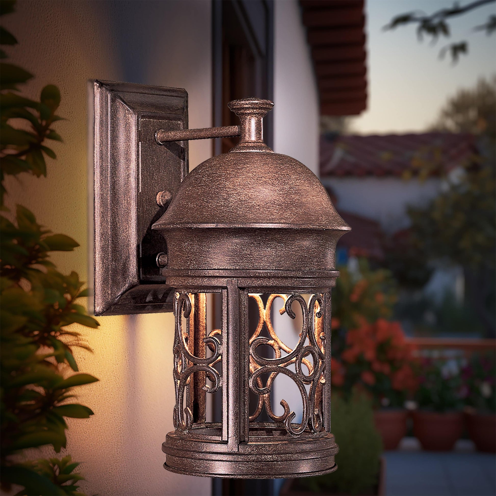 Minka Lavery Sage Ridge 1 -Light 12.75-in H Black Hardwired Dark Sky Outdoor Wall Light 1664932