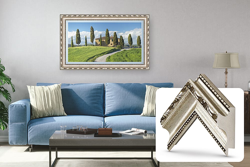 Deco TV Frames - Premiere Bezel for Samsung the Frame TV - 32" - Ornate Silver