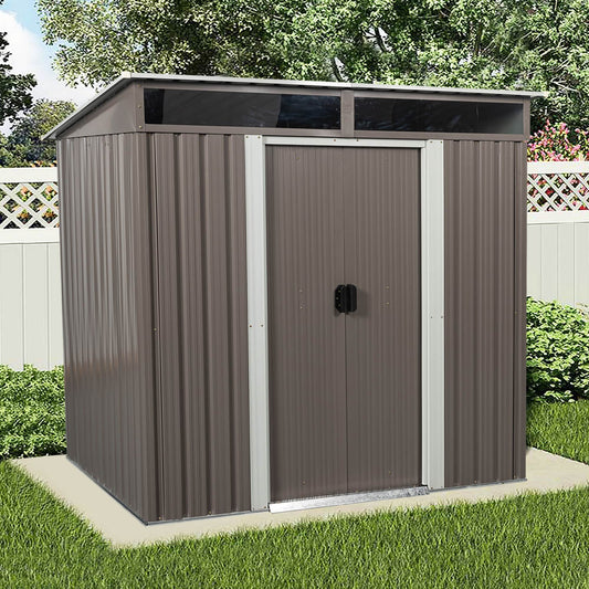 WELLFOR 6-ft x 5-ft GA Horizon Galvanized steel Storage Shed