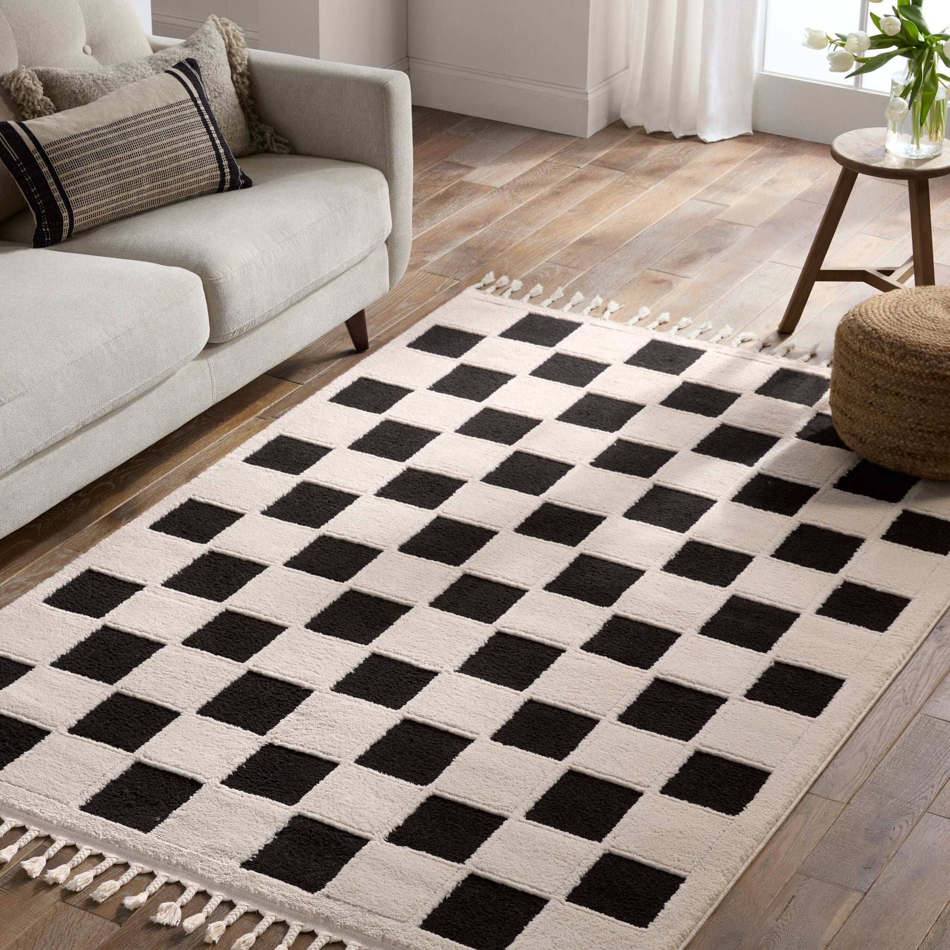 Jaipur Living Jaida 8 x 10 (ft) Loomed Polypropylene Cream Rectangular Indoor Geometric Area rug
