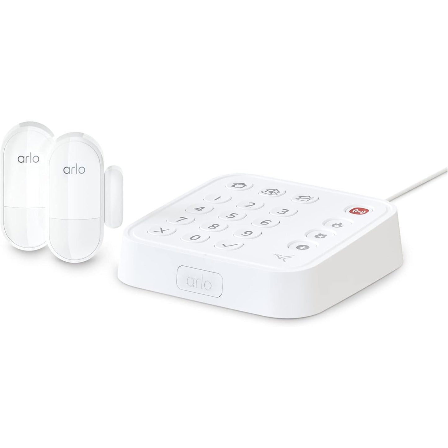 Arlo Security system kit Wi-fi Compatibility Smart Hardwired Home Security System in White SS1201-100NAS