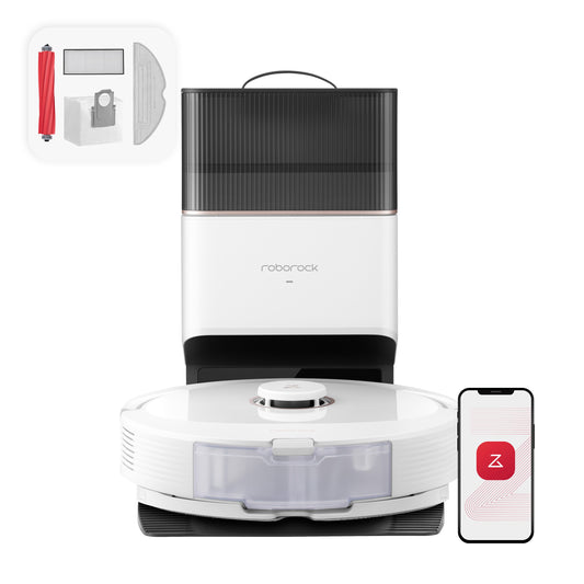 Roborock Auto Charging Pet Robotic Vacuum and Mop Self Emptying Q8 MAX PLUS-WHT