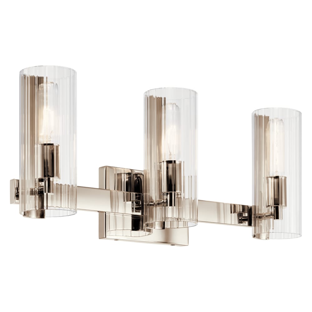 Kichler Jemsa 22.75-in 3 -Light Polished Nickel Modern/contemporary Vanity light 5696822
