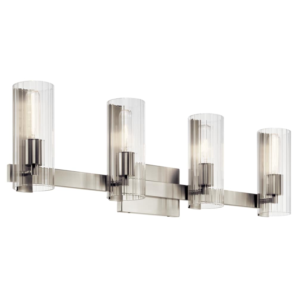 Kichler Jemsa 32-in 4 -Light Brushed Nickel Modern/contemporary Vanity light 5696818