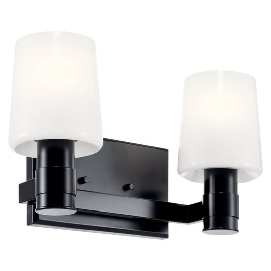 Kichler Adani 14.5-in 2 -Light Black Modern/contemporary Vanity light 5696803