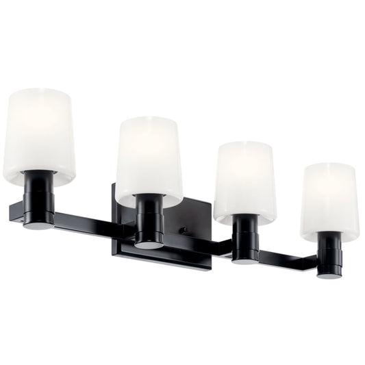 Kichler Adani 30-in 4 -Light Black Modern/contemporary Vanity light 5696788