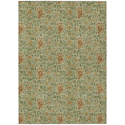 Addison Rugs Chantille ACN660AL 8 x 10 (ft) Aloe Rectangular Indoor/Outdoor Geometric Machine washable Area rug