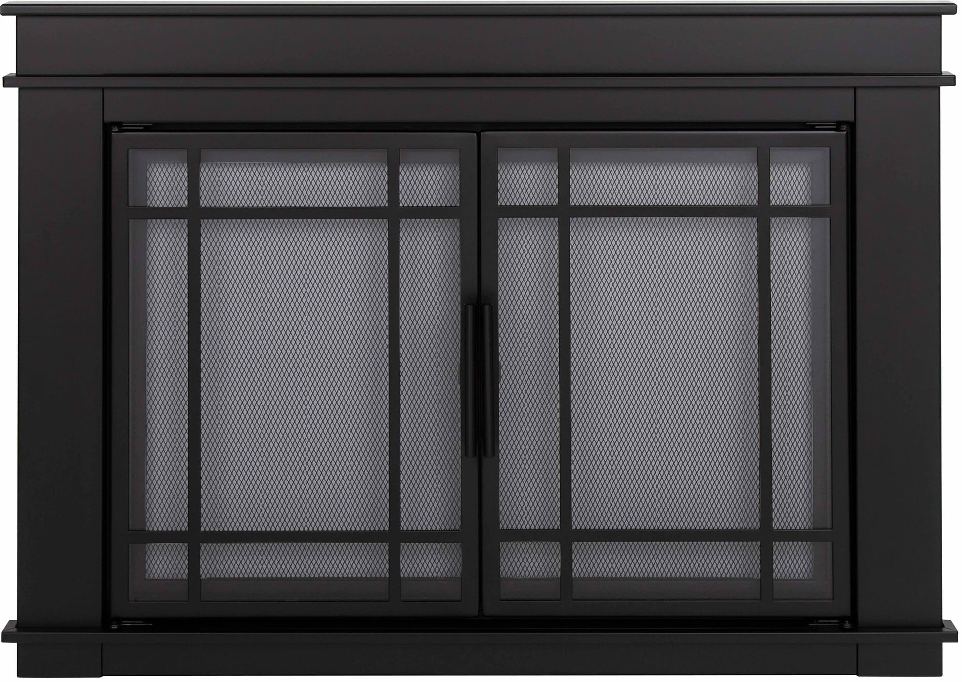 Pleasant Hearth Filmore Midnight Black Medium Cabinet-style Fireplace Doors with Smoke Tempered Glass FL-5801
