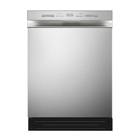 Midea 24-in Front Control Built-in Dishwasher ( Stainless Steel ) , 52-Decibel