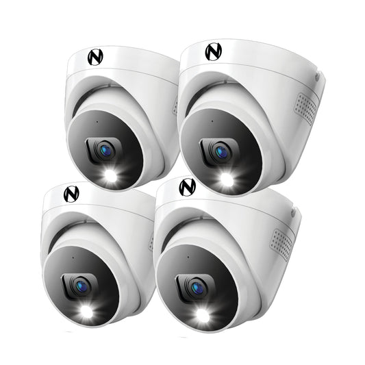 Night Owl FTD8 Indoor/Outdoor 4-Camera Hardwired Spotlight Security Camera System CAM-4PK-FTD8DM-B