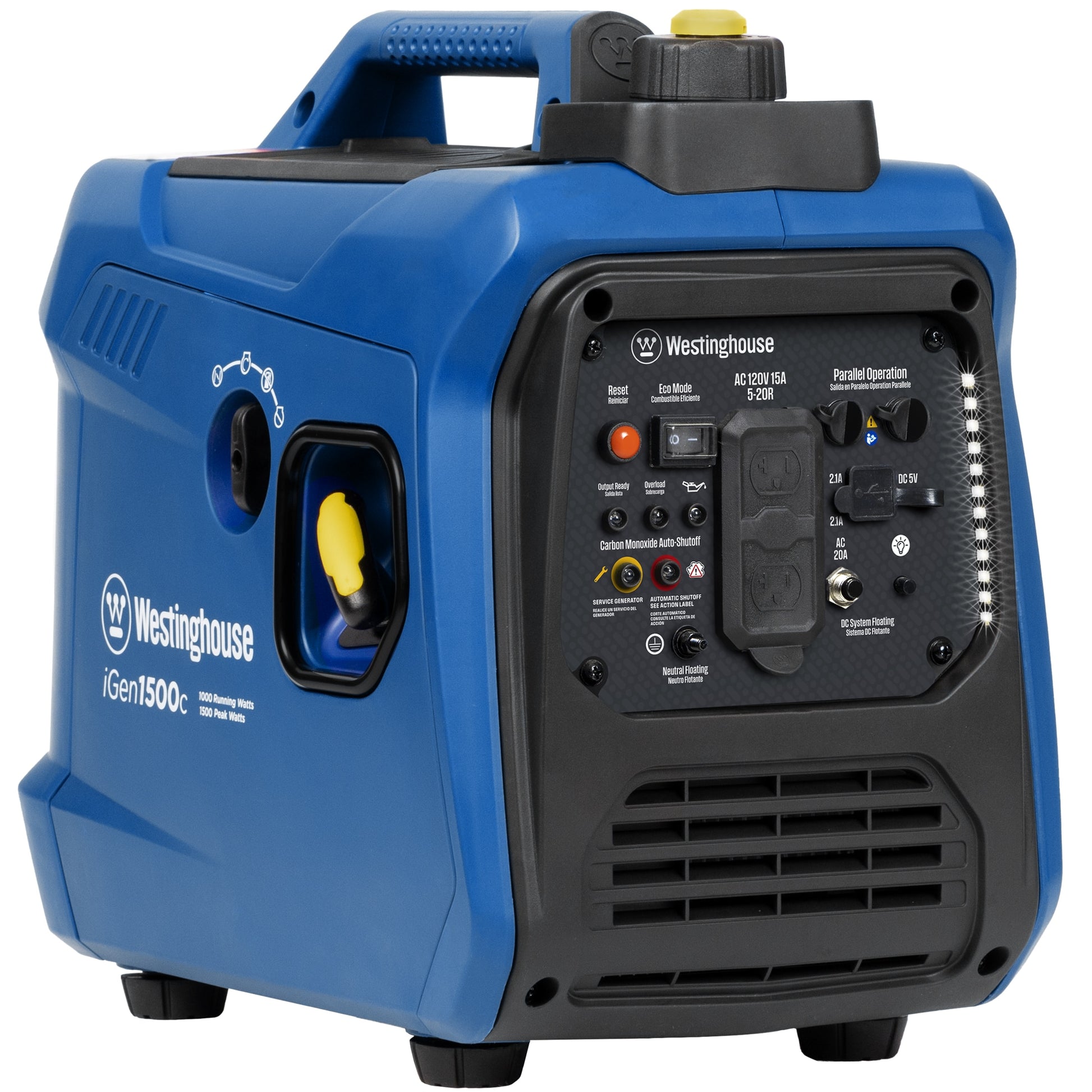 Westinghouse iGen1500c Recoil Start 1500-Watt Single Fuel (Gasoline) Inverter Generator IGEN1500C