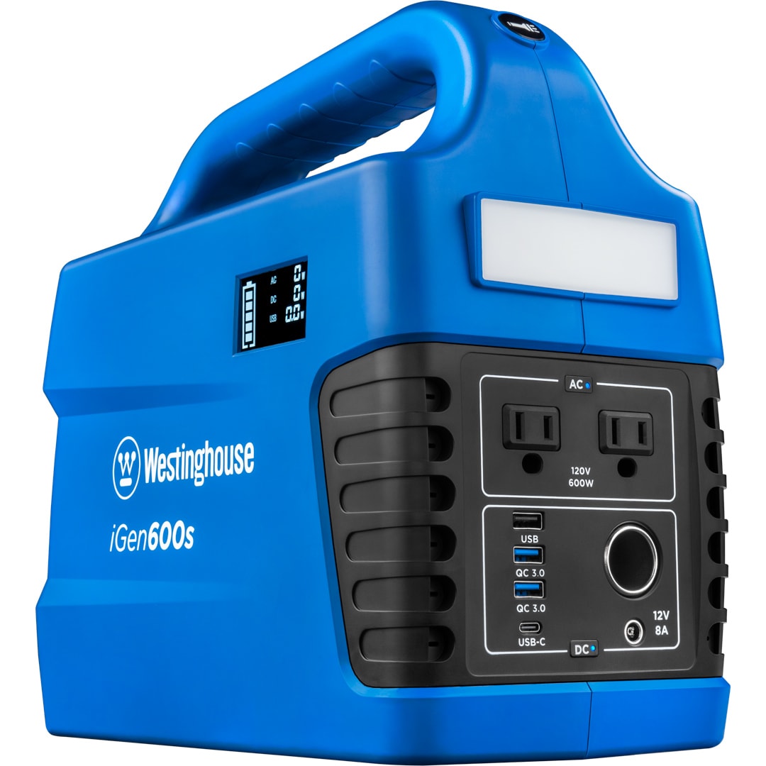 Westinghouse 600-Rated/1200-Peak Watt Camping/RV Power Station 600-Watts Portable Power Station IGEN600S