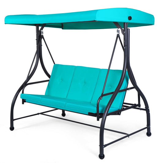 Forclover Porch Swing Turquoise Porch Swing Canopy