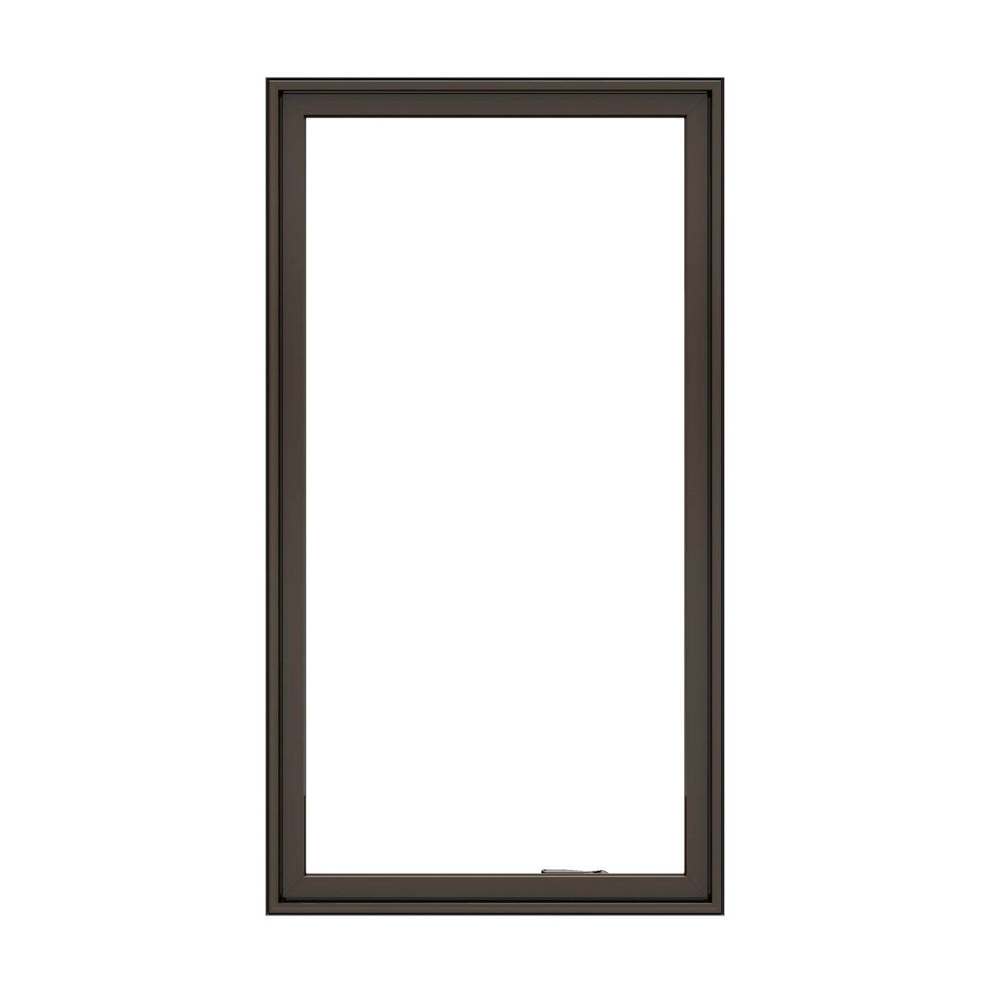 Pella Lifestyle 25-in x 35-in x Brown Right-Handed Wood Casement Window Annealed Glass