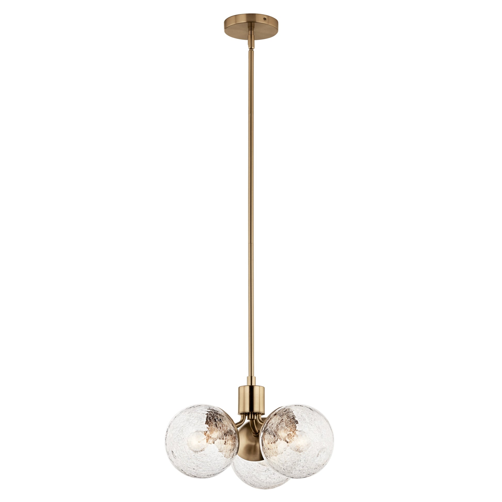 Kichler Silvarious 3 -Light Gold Modern/contemporary For Use in Bedrooms, Dining Rooms, Foyers, Kitchens, Living Rooms Chandelier 6297668