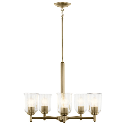 Kichler Shailene 5 -Light Gold Traditional For Use in Bedrooms, Dining Rooms, Foyers, Kitchens, Living Rooms Chandelier 6297453