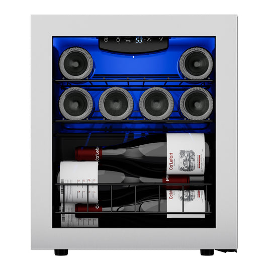 Ca'Lefort 16.9-in W 16 -Bottles Stainless steel Freestanding Indoor Wine Cooler