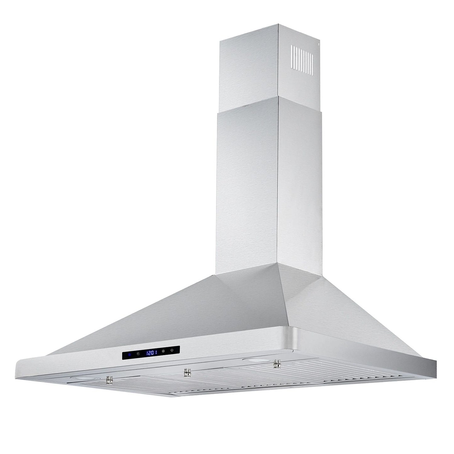 Kahomvis 36 inch Ducted 700-CFM Silver Wall-Mounted Range Hood