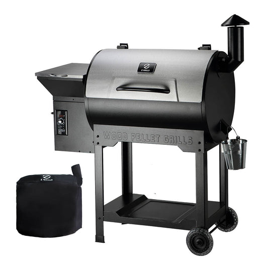 Z GRILLS ZPG-7002B3E 697-Sq in Sliver Pellet Grill ZPG-7002B3E