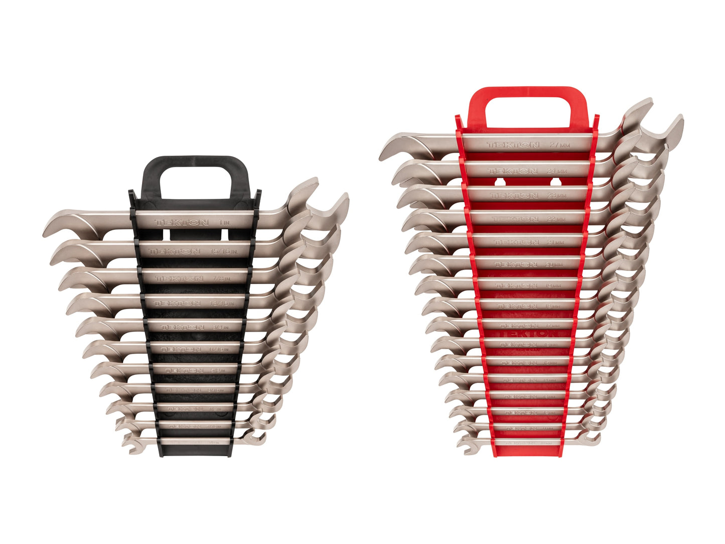 TEKTON 27 -Piece Set Metric and standard (SAE) Angle Open end Wrench Includes Hard Case