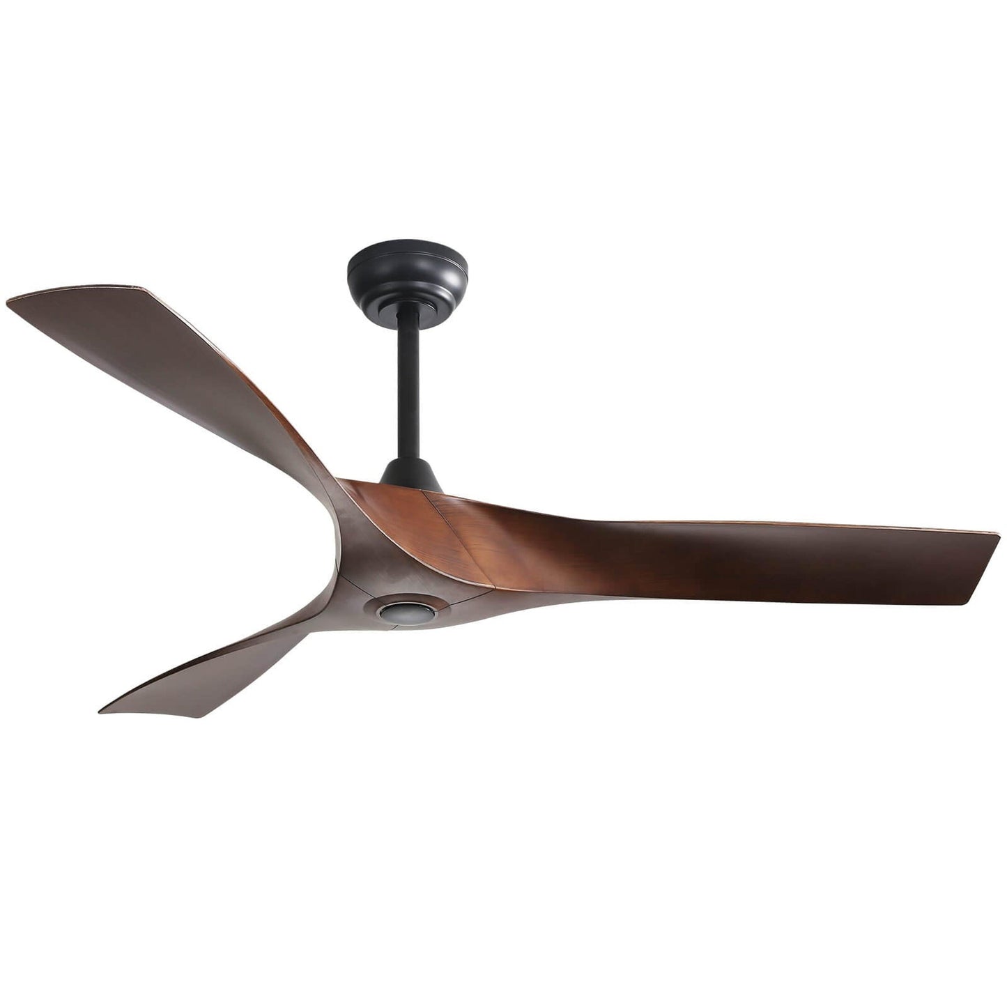 Bayfeve Adjustable Speed 52-in Outdoor Black with ABS Blades Ceiling Fan Without Light - Remote Included ( 3 -Blade )