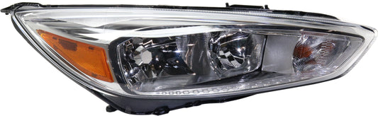 Garage-Pro Passenger Side Headlight For Ford Focus 2015-2018 Halogen with Bulb(s) Capa Replaces# F1ez13008gs-pfm