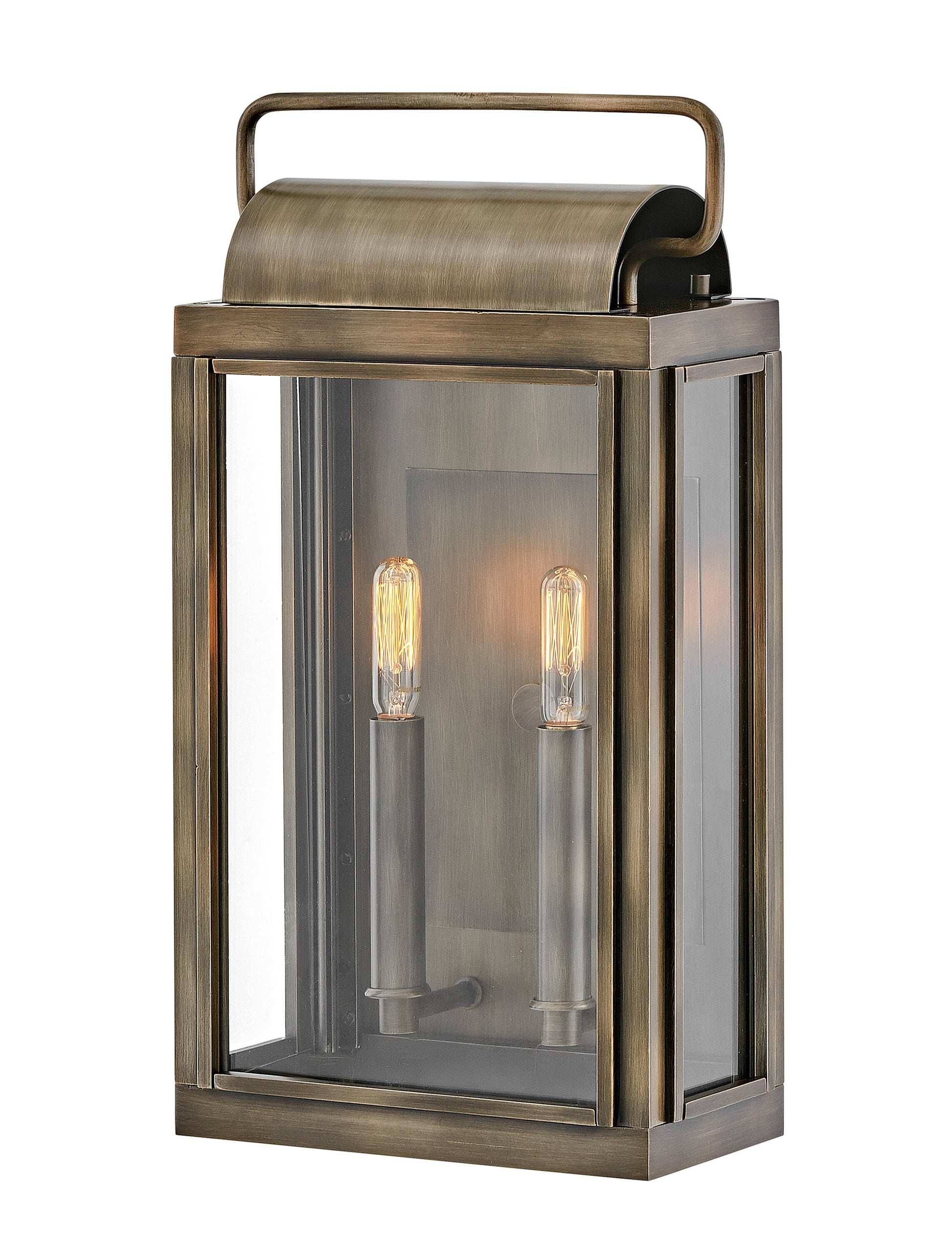 Hinkley Sag Harbor 2 -Light 16.5-in H Brushed Bronze Hardwired Outdoor Wall Light 6588932