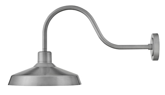 Hinkley Forge 1 -Light 17.5-in H Brushed Aluminum Hardwired Dark Sky Outdoor Wall Light 6589022