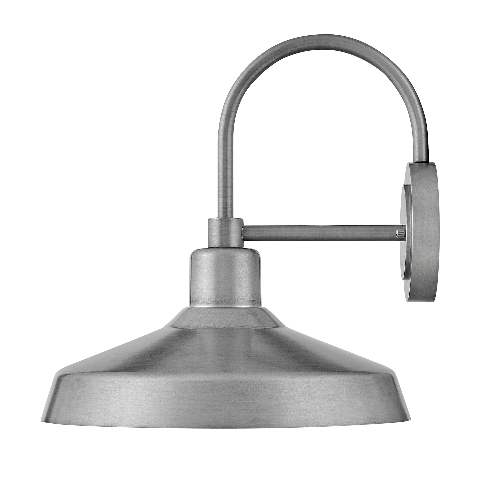 Hinkley Forge 1 -Light 16.5-in H Brushed Aluminum Hardwired Dark Sky Outdoor Wall Light 6589024