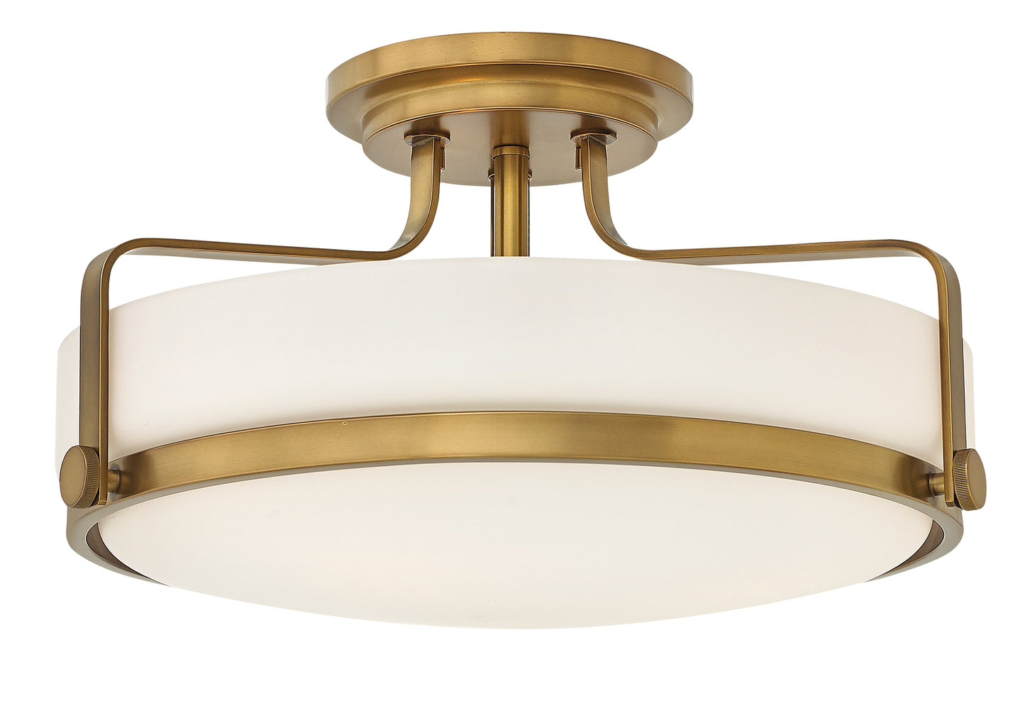 Hinkley Harper 3 -Light 18-in Brushed Brass Semi Flush Mount Light 6588869