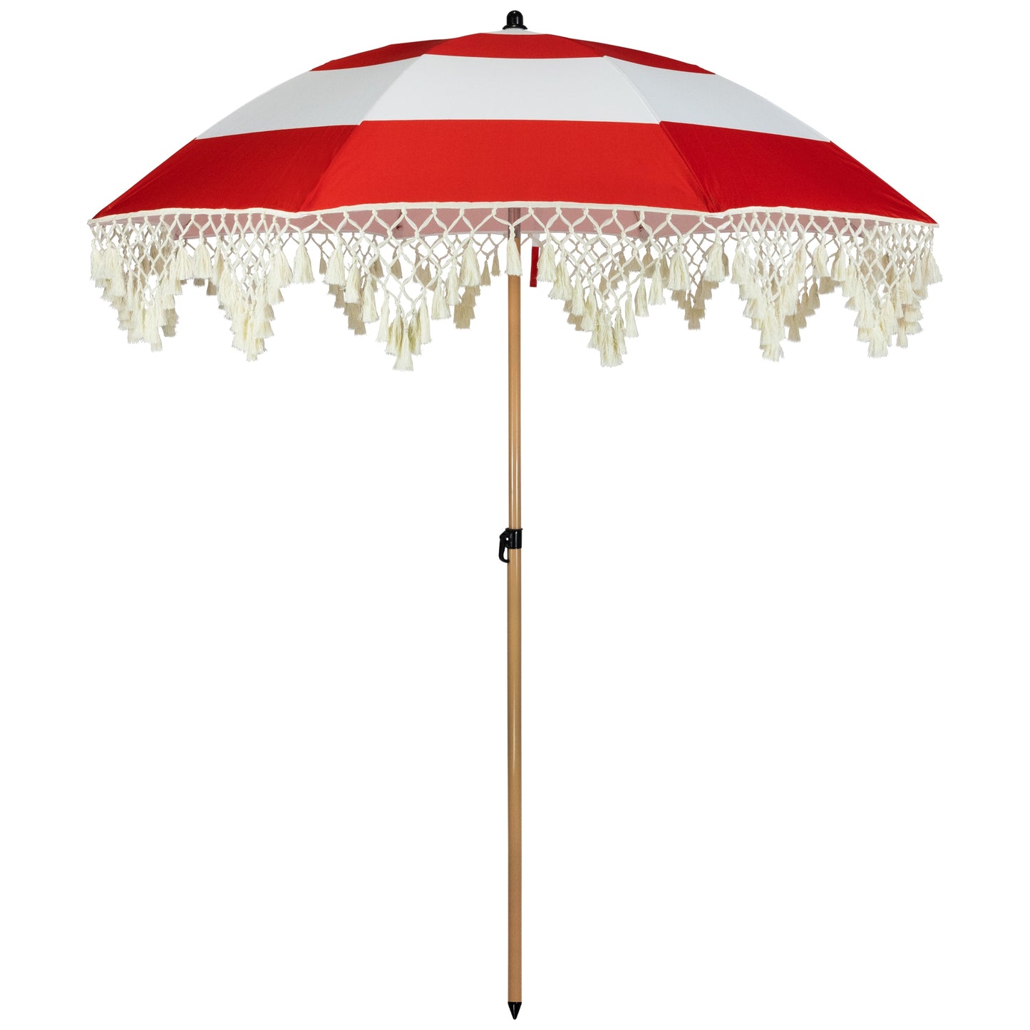 Northlight 6.5-Feet Aluminum White No-tilt Misting Patio Umbrella