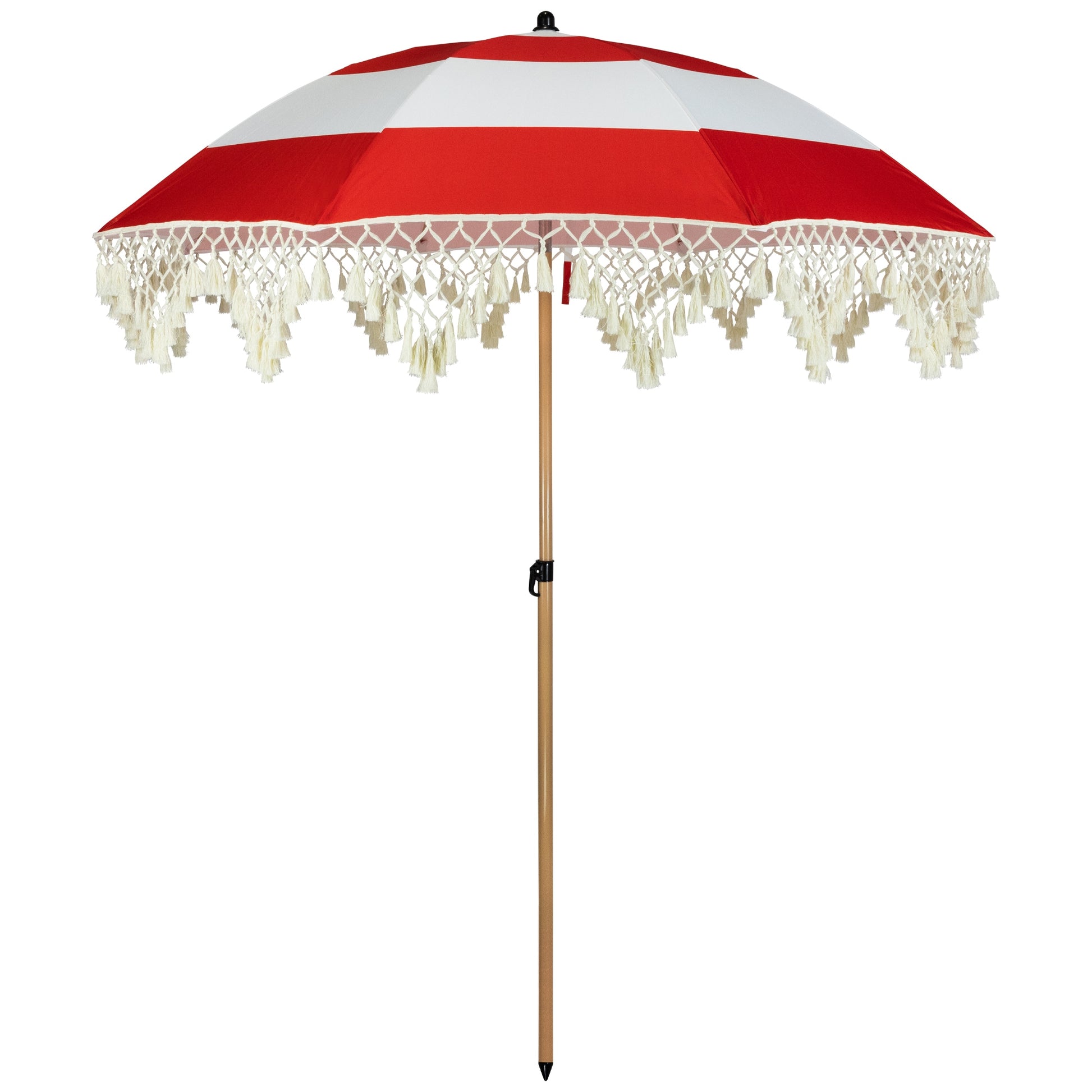 Northlight 6.5-Feet Aluminum White No-tilt Misting Patio Umbrella