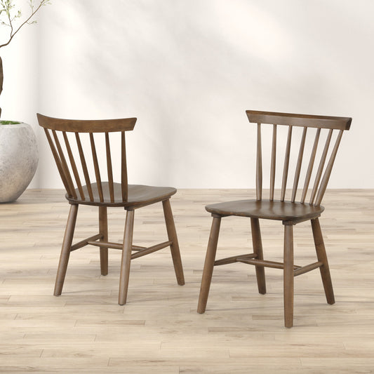 Furniture of America Set of 2 Everoa Contemporary/Modern Dining Side Chair (Wood Frame)