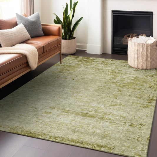 Addison Rugs Chantille ACN1901AL 9 x 12 (ft) Loomed Aloe Rectangular Indoor/Outdoor Machine washable Pet Friendly Area rug