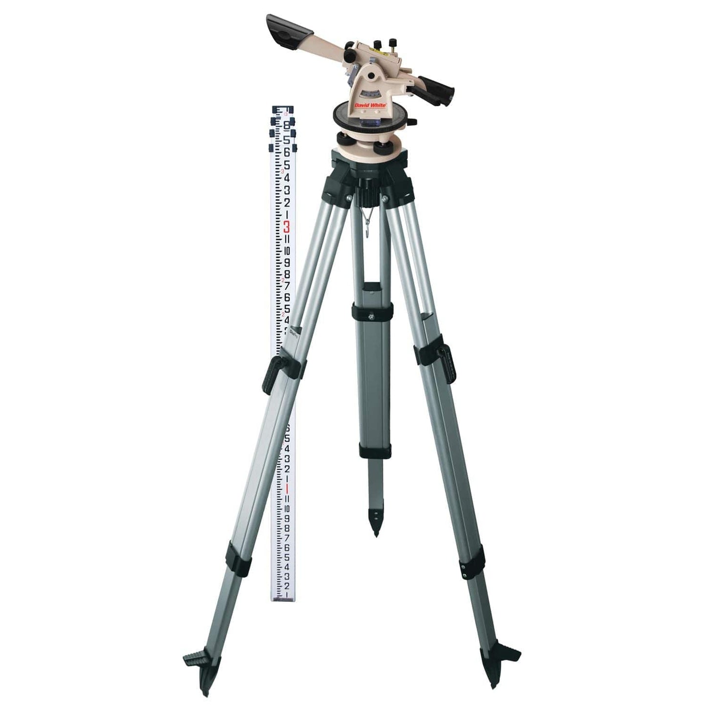 David White SitePro L6-20 22-Power Optical Meridian Level Kit (10ths)