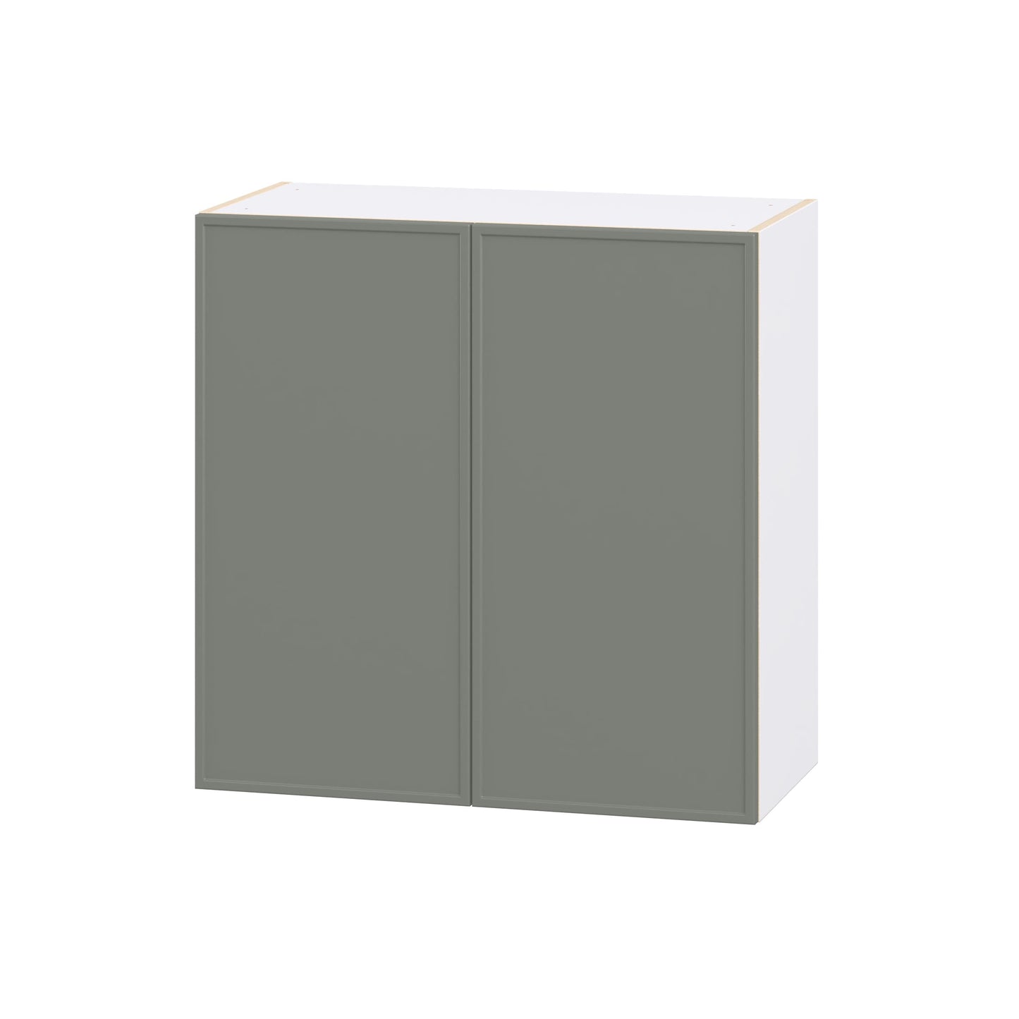 Hugo&Borg Concord 30-in W x 30-in H x 14.91-in D Moss Green Wall Fully assembled Cabinet Flat Panel