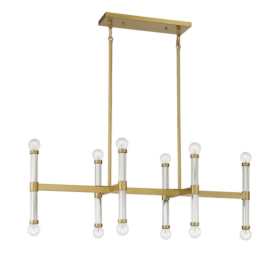 Savoy House Kingsburg 12-Light Linear Chandelier (RELEASED)