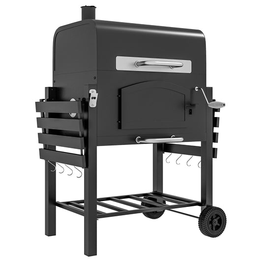 GZMR 24-in W Black Charcoal Grill