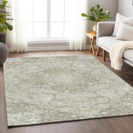 Addison Rugs Chantille ACN1677TP 8 x 10 (ft) Loomed Taupe Rectangular Indoor/Outdoor Machine washable Pet Friendly Area rug