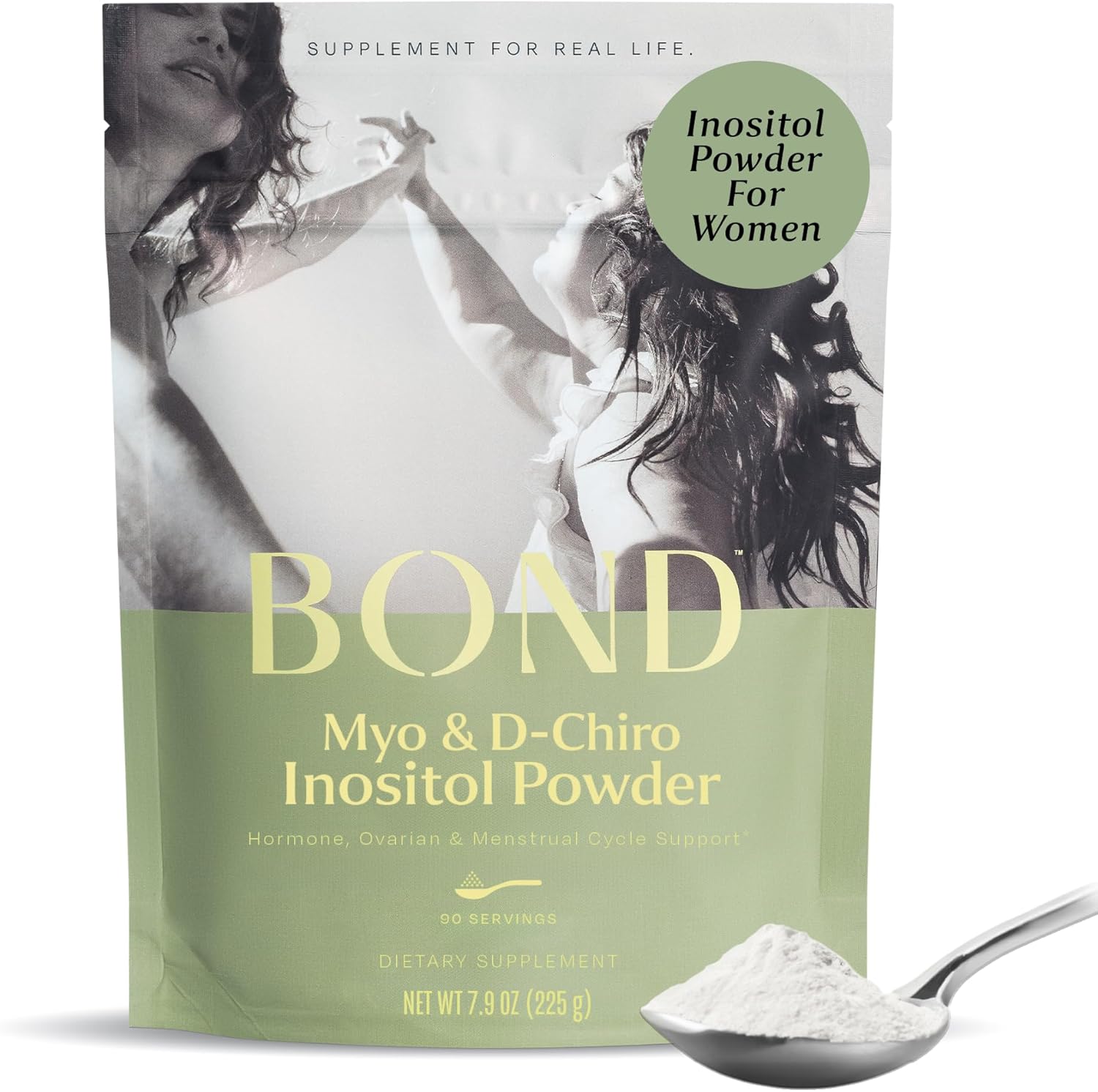 BOND Myo-Inositol & D-Chiro Inositol Powder \u2013 40:1 Ratio \u2013 Hormone Balance for Women, Cycle & Ovulation Support \u2013 90 Servings, Vegan, Sugar-Free