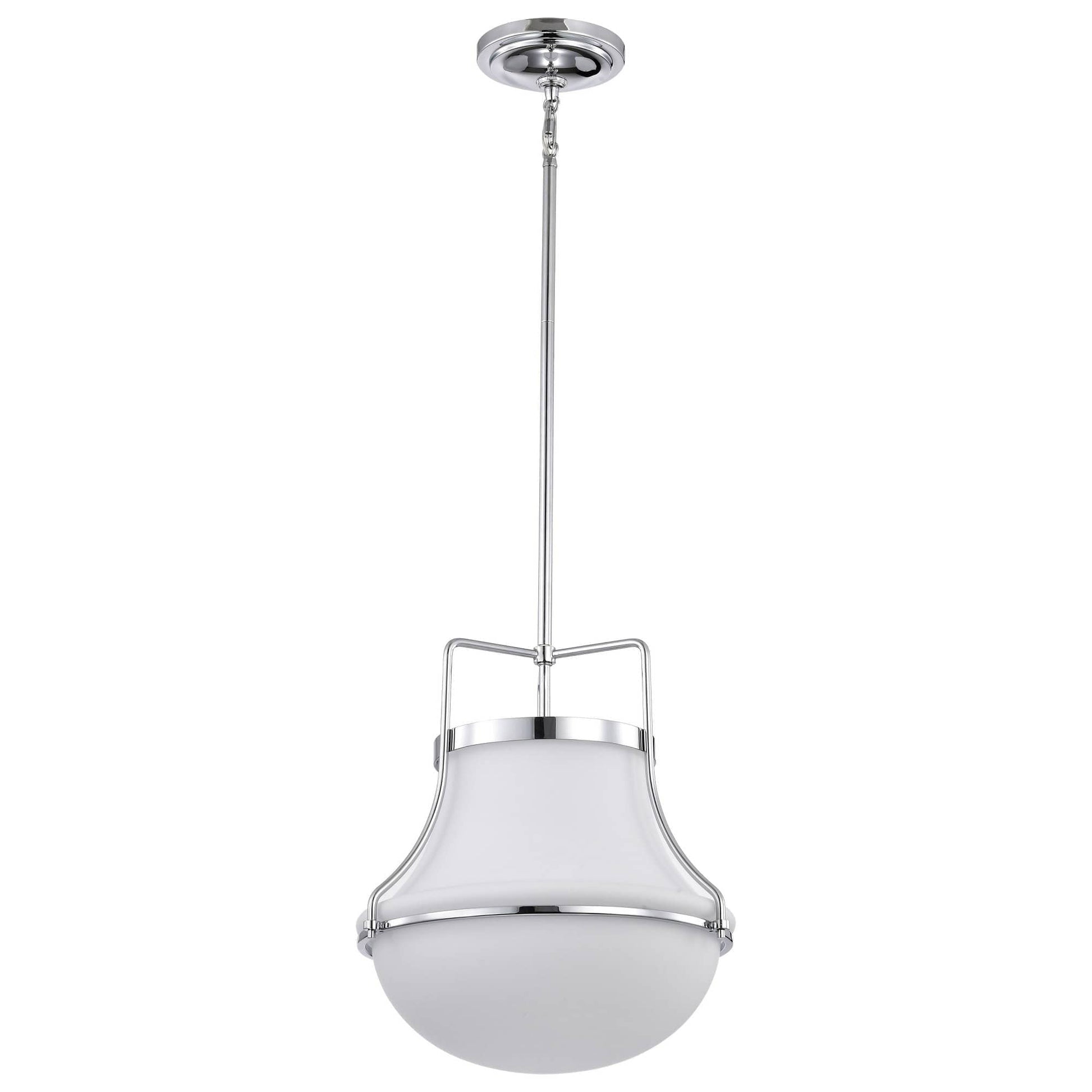 Nuvo Lighting Valdora 1 - Light Polished Nickel Traditional Steel Pendant Light