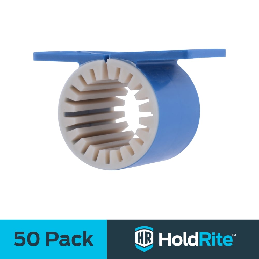 HoldRite 50 -Pack 1-in to 1-in dia Plastic Acoustic isolation clamp