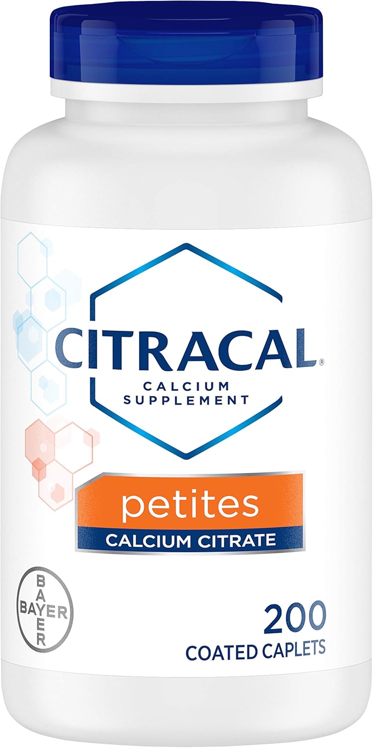 Citracal Calcium Citrate + D3 Petites Tablets - 200 ct, Pack of 4