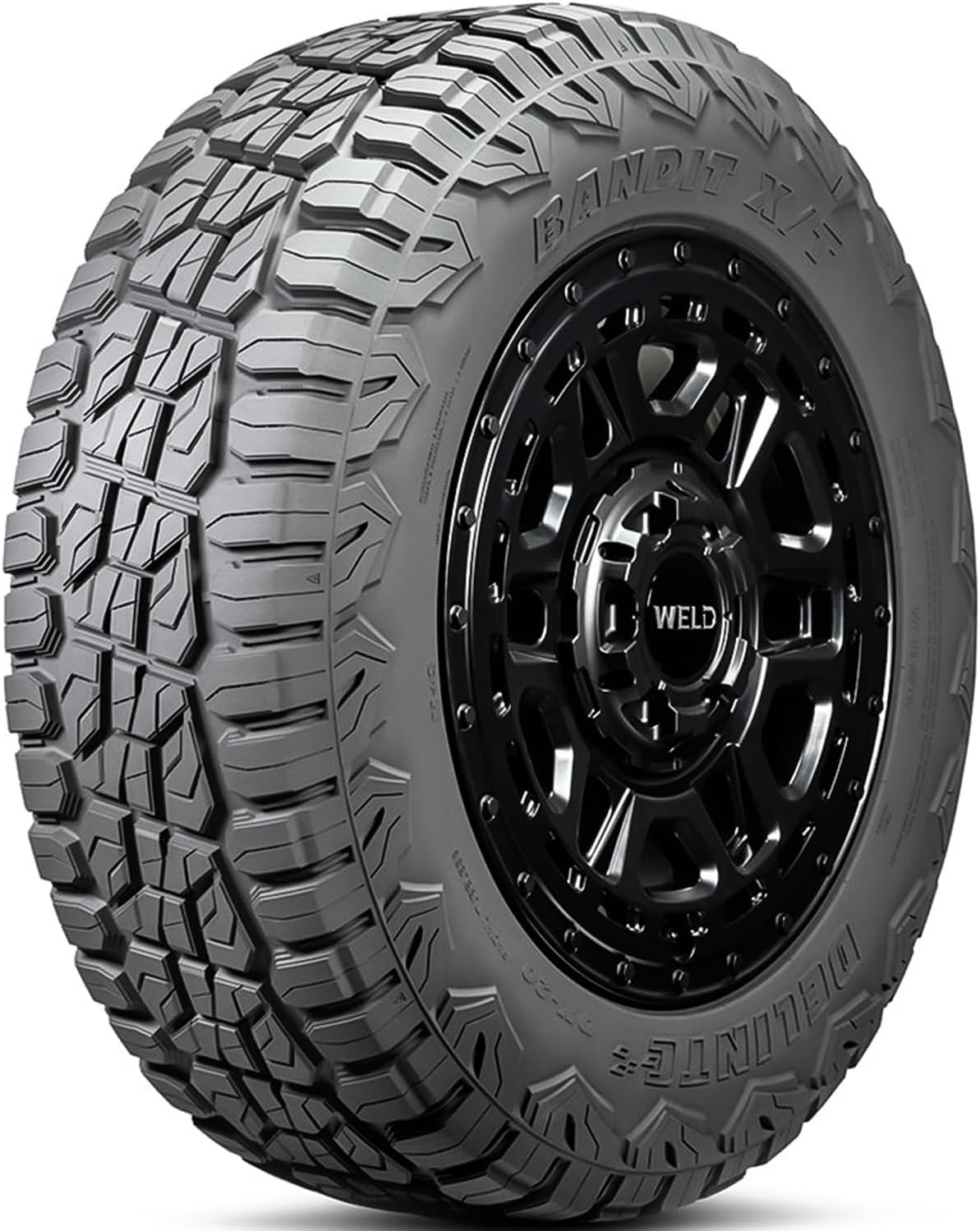 Delinte DX-20 Bandit X/T Truck/SUV All-Terrain Mud Off-Road Radial Tire-245/55R19 245/55/19 245/55-19 103W Load Range SL 4-Ply BSW Black Side Wall UTQG 660AA