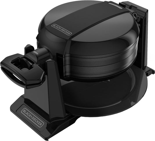 Double Flip Waffle Maker, Black
