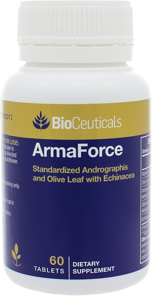 MSNOR BioCeuticals ArmaForce Immune Support Olive Leaf 60 Caps Vegan