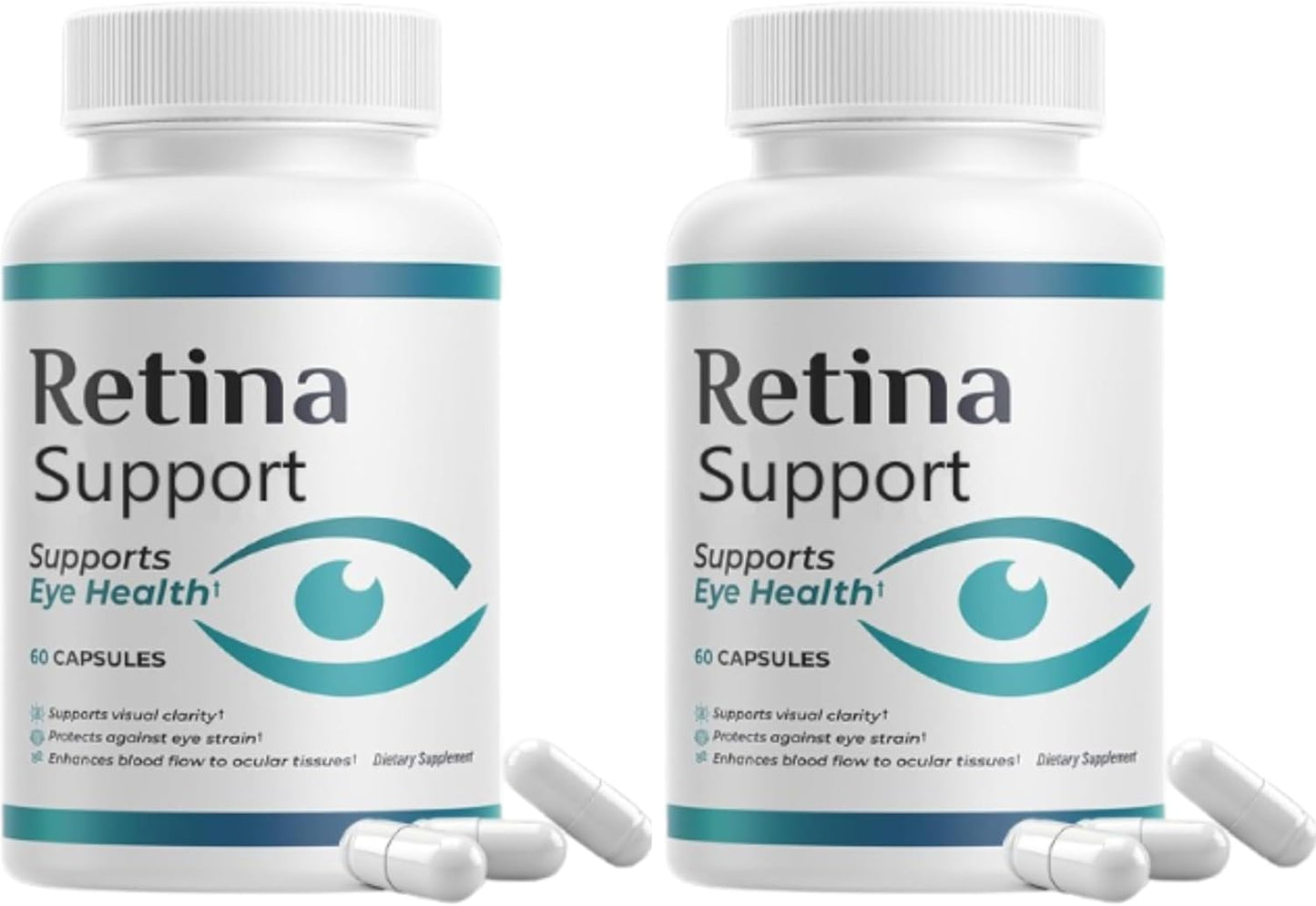 (Pack 2) RetinaSupport Capsules, 20/20 Vitamins, Pills Supplement, RetinaSupport, Vitamins Reviews (120 Capsules)