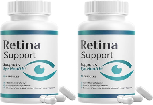 (Pack 2) RetinaSupport Capsules, 20/20 Vitamins, Pills Supplement, RetinaSupport, Vitamins Reviews (120 Capsules)