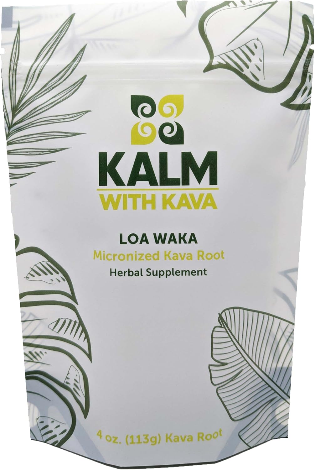 KALM with Kava Loa Waka Micronized Kava (4 oz.)