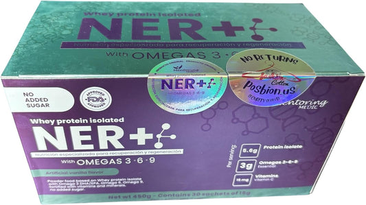 NER+, Proteina Medica, con Omega 3,6,9 Whey Protein Isolate, Mentoring Medic, Posbion